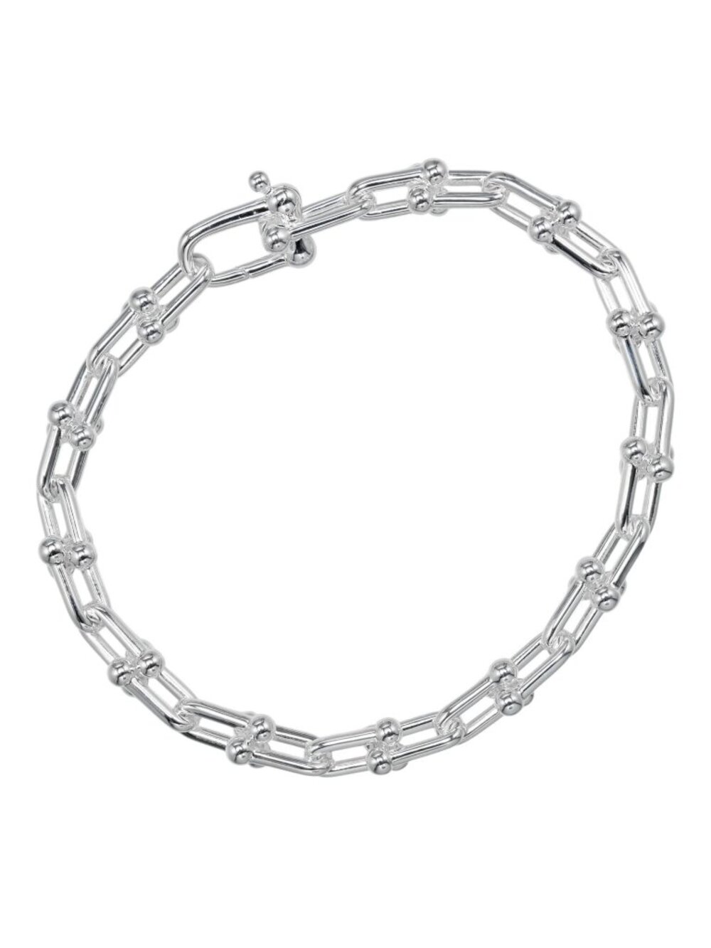 Tiffany & Co HardWear Small Link 17 925 Sterling Silver Bracelet